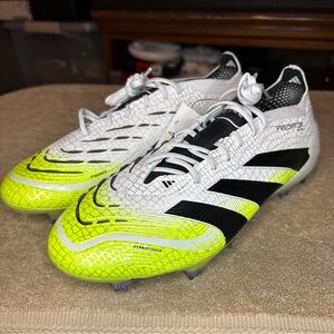 adidas Predator Elite Firm Ground Cleats Cloud White 7.5 M JI1082 04/25